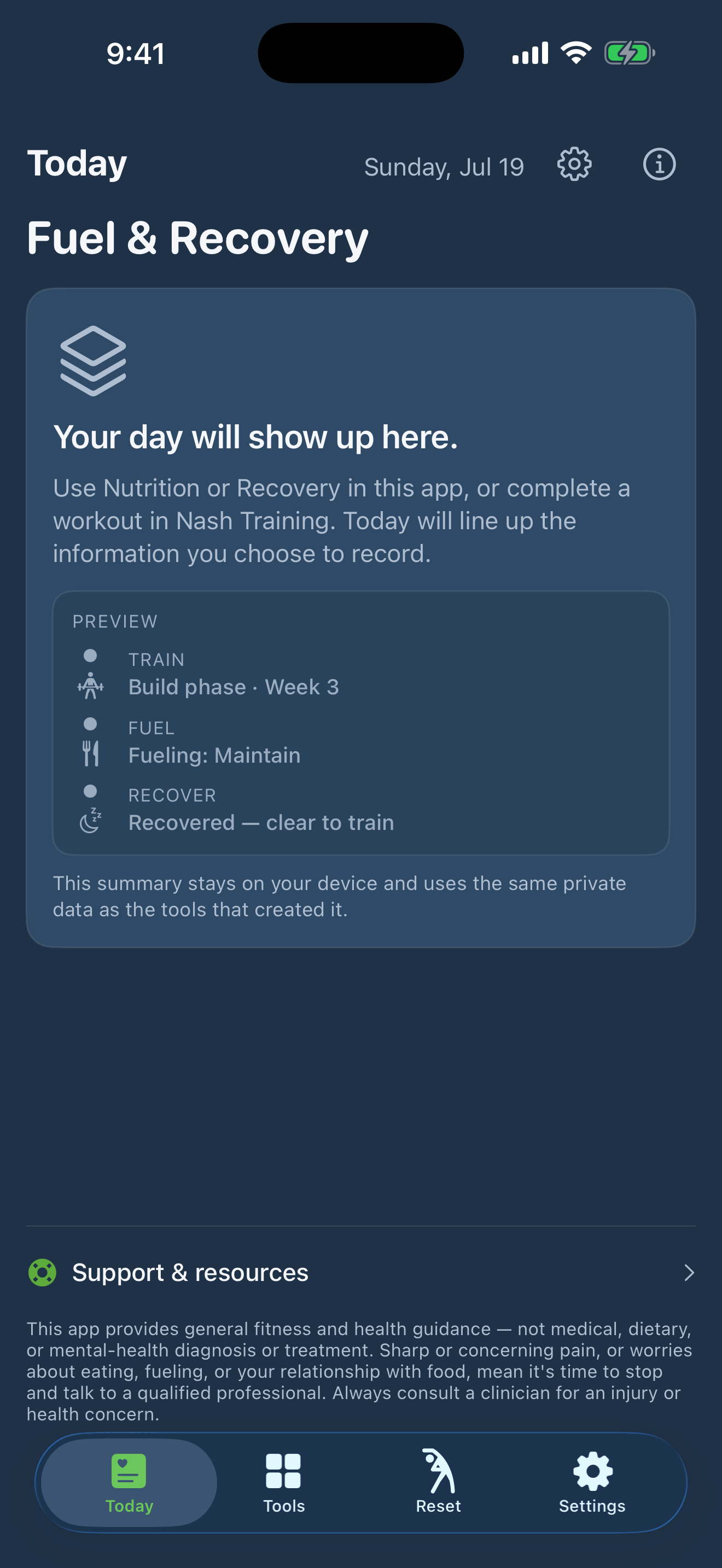 Nash Fuel & Recovery app screen 1