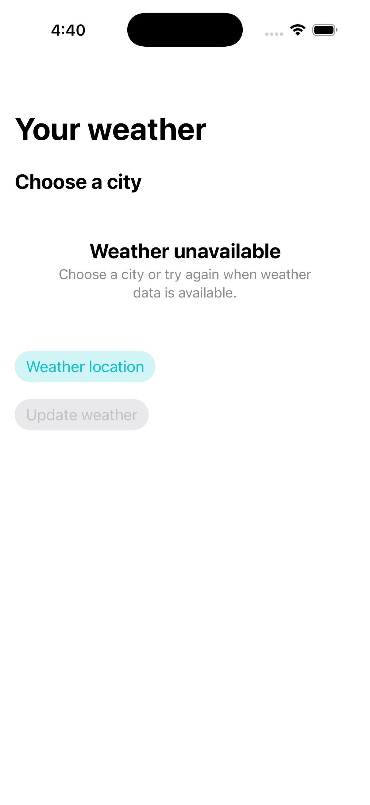 WeatherKind by Nash Apps app screen 1